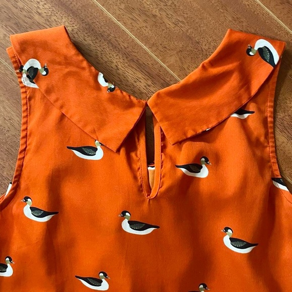 Atmosphere UK Duck Print Sleeveless Blouse - Size UK 10 - Picture 8 of 8